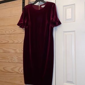 Calvin Klein midi form fitting dress